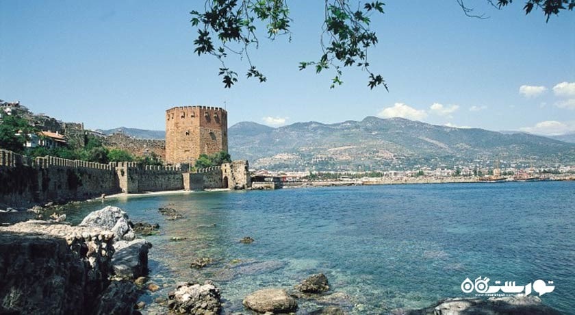  دژ کیزیل کوله (برج قرمز) شهر ترکیه کشور آلانیا