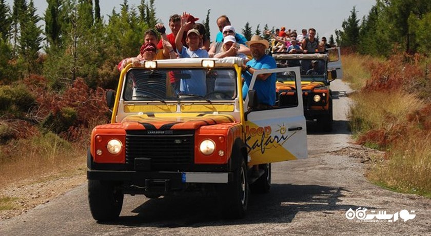 سرگرمی جیپ سافاری در آلانیا شهر ترکیه کشور آلانیا