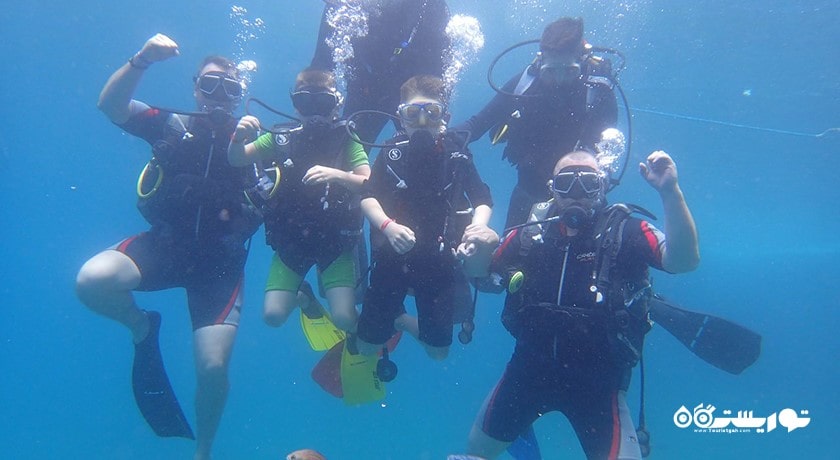 سرگرمی غواصی در آلانیا شهر ترکیه کشور آلانیا