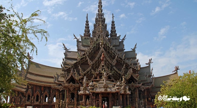  پناهگاه تروث (معبد حقیقت) شهر تایلند کشور پاتایا