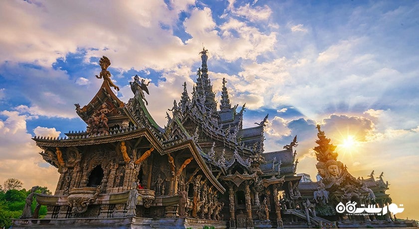  پناهگاه تروث (معبد حقیقت) شهر تایلند کشور پاتایا