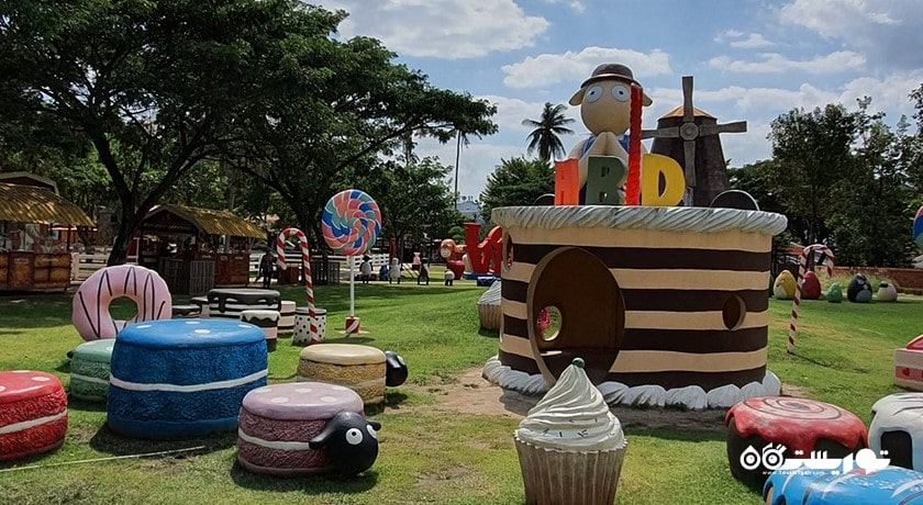 سرگرمی مزرعه گوسفند سوئیسی شهر تایلند کشور پاتایا