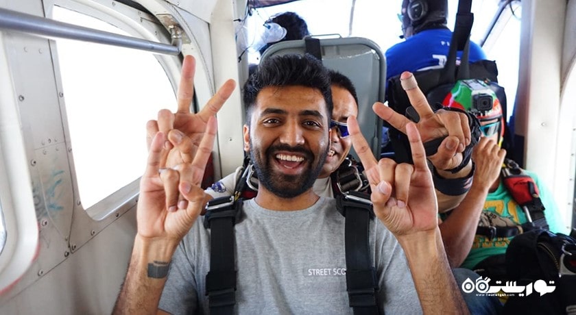 سرگرمی اسکای دایوینگ در تای اسکای ادونچر شهر تایلند کشور پاتایا