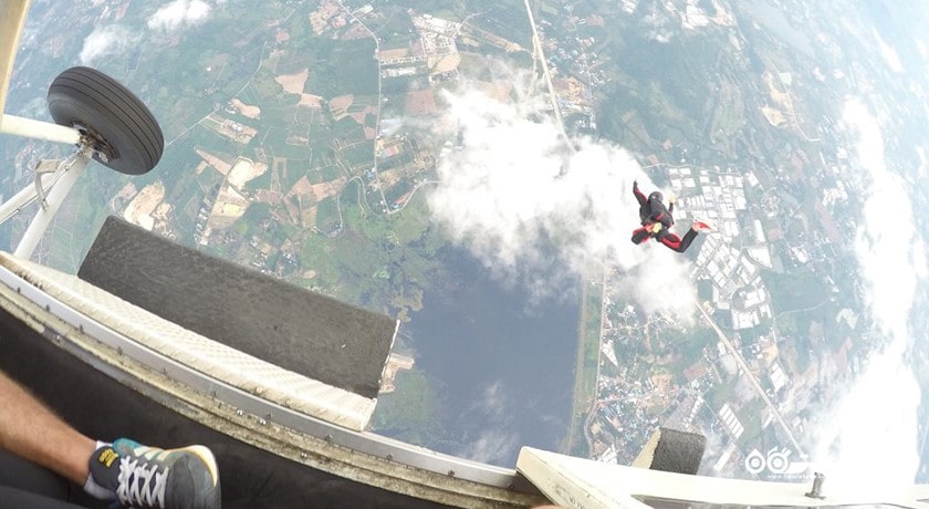 سرگرمی اسکای دایوینگ در تای اسکای ادونچر شهر تایلند کشور پاتایا