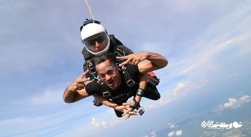 سرگرمی اسکای دایوینگ در تای اسکای ادونچر شهر تایلند کشور پاتایا