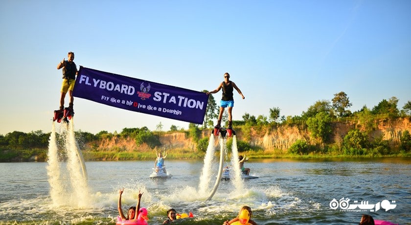 سرگرمی فلای بوردینگ در پاتایا شهر تایلند کشور پاتایا