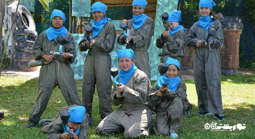 سرگرمی پینت بال در پاتایا شهر تایلند کشور پاتایا