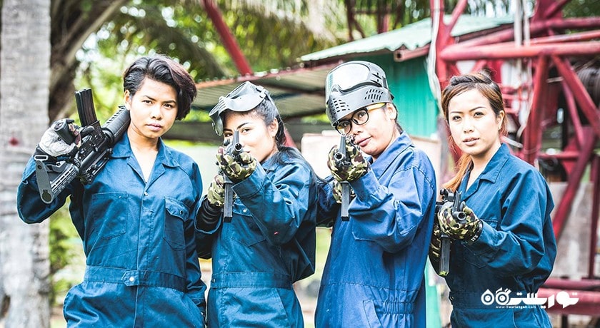 سرگرمی پینت بال در پاتایا شهر تایلند کشور پاتایا