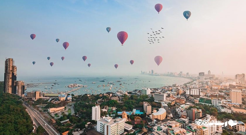 سرگرمی بالن سواری در پاتایا شهر تایلند کشور پاتایا