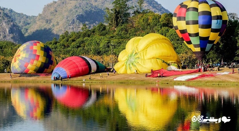 سرگرمی بالن سواری در پاتایا شهر تایلند کشور پاتایا