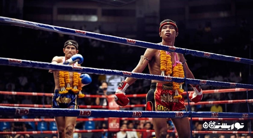 بوکس تایلندی در استادیوم راجادامنرن بانکوک -  شهر بانکوک