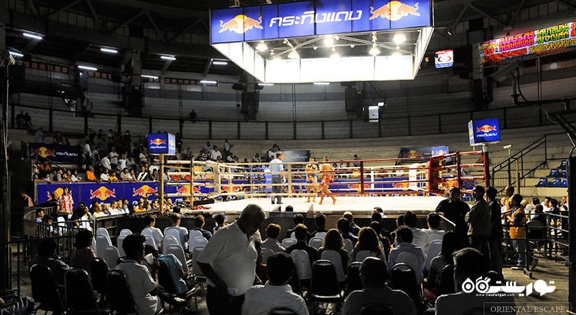 بوکس تایلندی در استادیوم راجادامنرن بانکوک -  شهر بانکوک