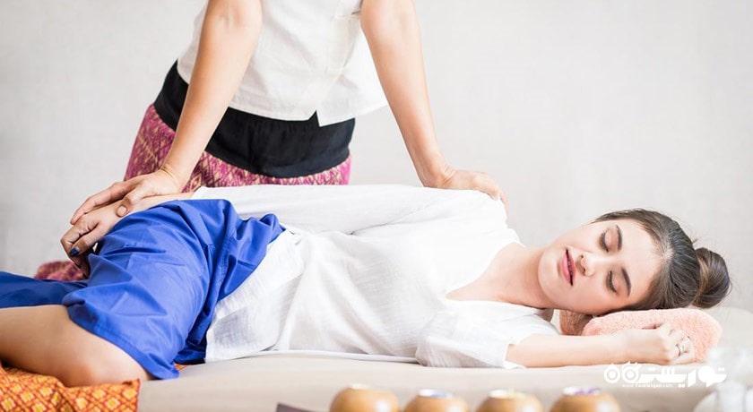 سرگرمی ماساژ تایلندی در بانکوک شهر تایلند کشور بانکوک