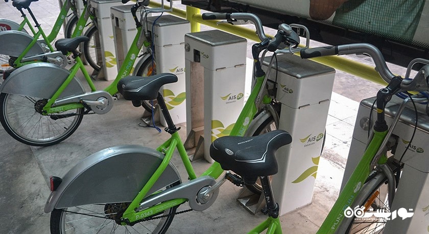 سرگرمی دوچرخه سواری در بانکوک شهر تایلند کشور بانکوک