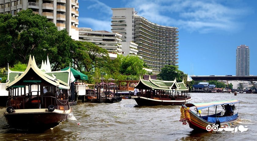 سرگرمی سفر در رودخانه چائو پرایا شهر تایلند کشور بانکوک
