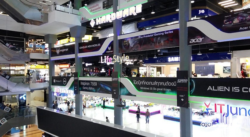 مرکز خرید مرکز خرید پانتیپ پلازا شهر تایلند کشور بانکوک