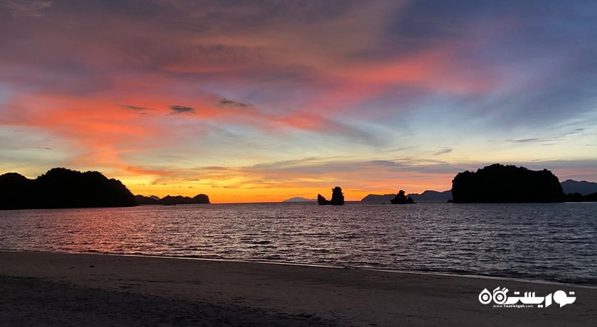 سرگرمی ساحل تانجونگ رو شهر مالزی کشور لنکاوی