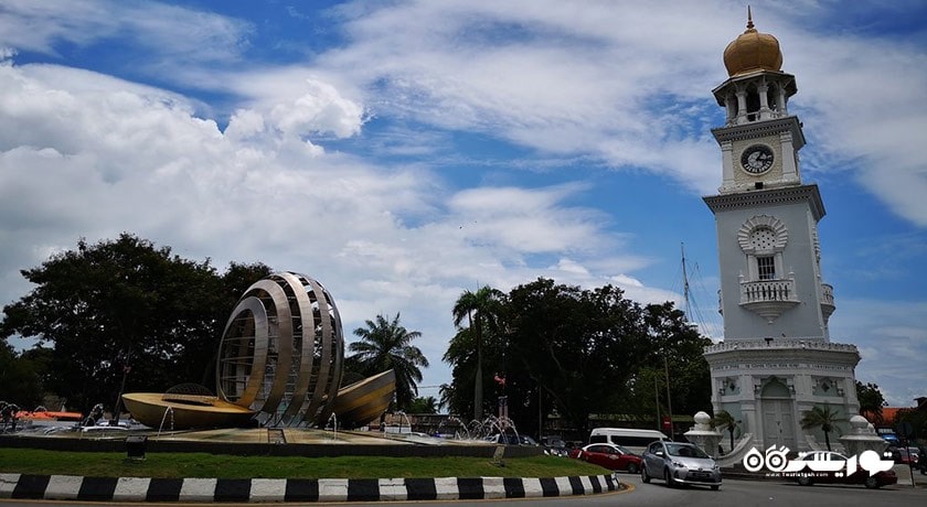  برج ساعت یادبود ملکه ویکتوریا شهر مالزی کشور پنانگ