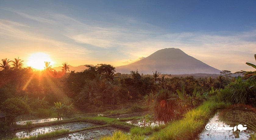  کوه آگونگ شهر اندونزی کشور بالی
