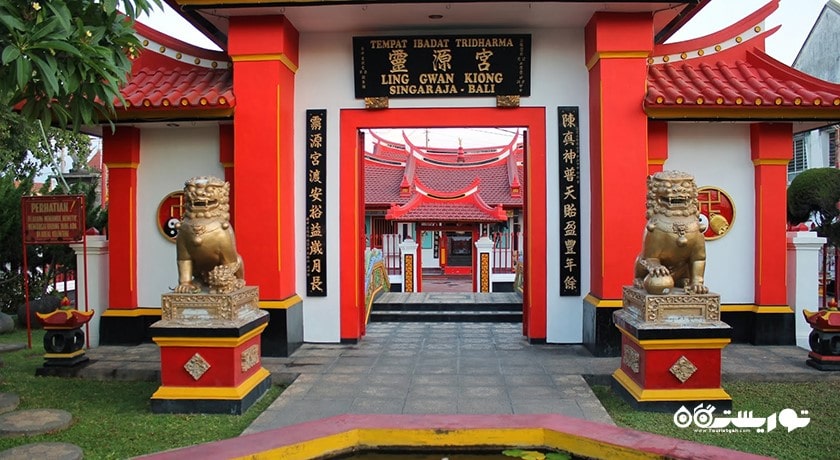  معبد چینی لینگ گوآن کیونگ شهر اندونزی کشور بالی