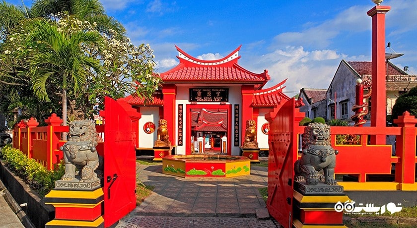  معبد چینی لینگ گوآن کیونگ شهر اندونزی کشور بالی