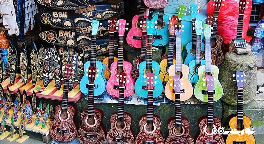 مرکز خرید بازار هنر اوبود شهر اندونزی کشور بالی