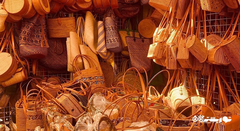 مرکز خرید بازار هنر اوبود شهر اندونزی کشور بالی