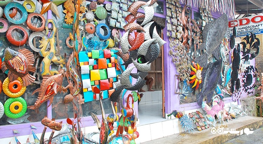 مرکز خرید مرکز صنایع دستی تگالالانگ شهر اندونزی کشور بالی