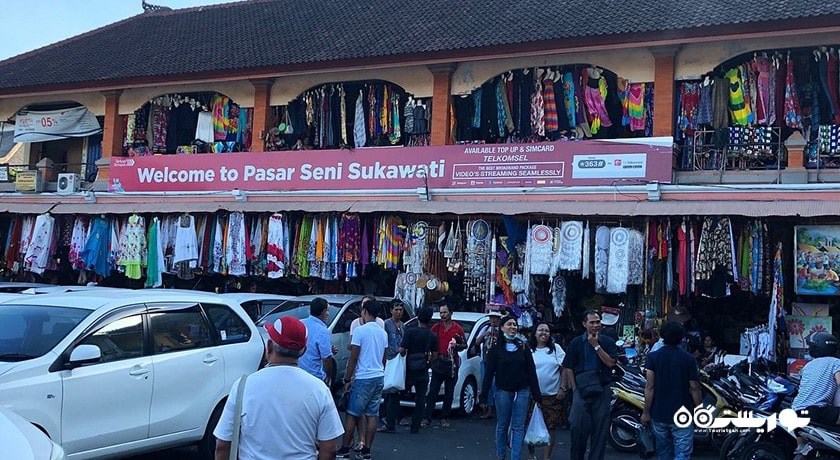 مرکز خرید بازار هنر سوکاواتی شهر اندونزی کشور بالی