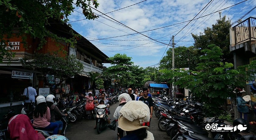 مرکز خرید بازار هنر سوکاواتی شهر اندونزی کشور بالی