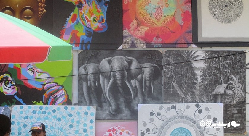 مرکز خرید بازار هنر کوتا شهر اندونزی کشور بالی