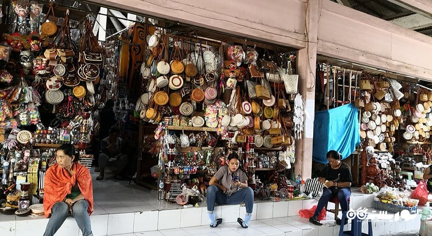 مرکز خرید بازار هنر گووانگ شهر اندونزی کشور بالی