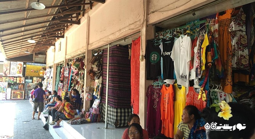مرکز خرید بازار هنر گووانگ شهر اندونزی کشور بالی