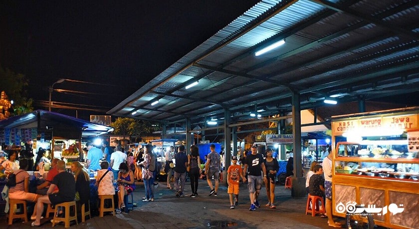 مرکز خرید بازار شب پاسار سیندو شهر اندونزی کشور بالی
