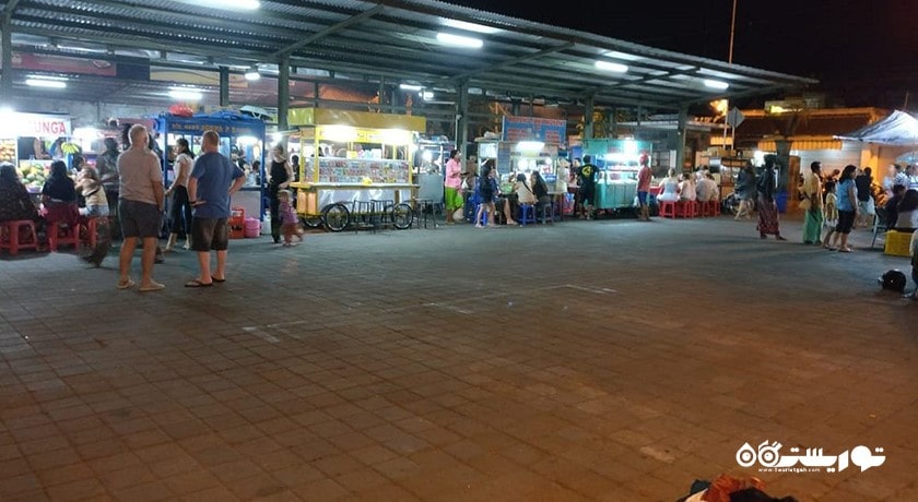 مرکز خرید بازار شب پاسار سیندو شهر اندونزی کشور بالی