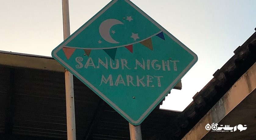 مرکز خرید بازار شب پاسار سیندو شهر اندونزی کشور بالی