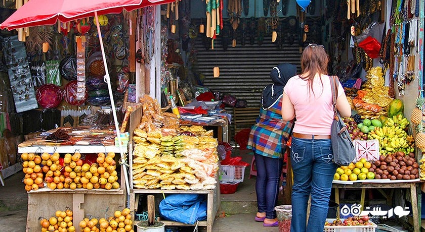 مرکز خرید بازار کندی کونینگ شهر اندونزی کشور بالی