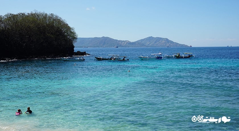 سرگرمی ساحل تالاب آبی شهر اندونزی کشور بالی
