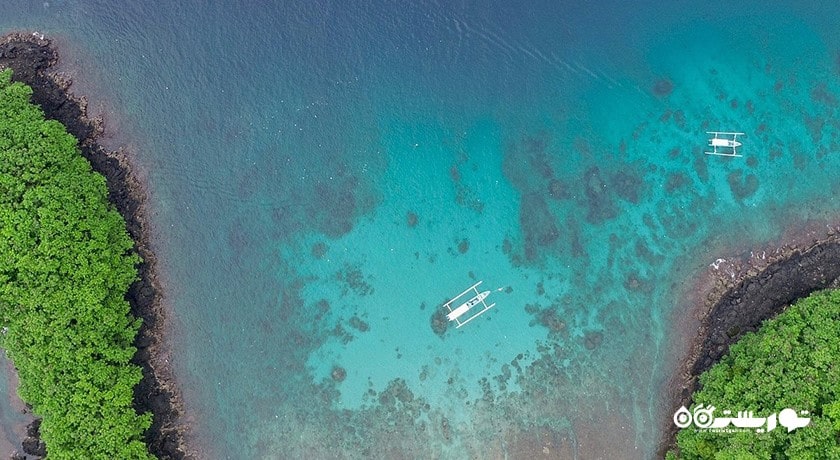 سرگرمی ساحل تالاب آبی شهر اندونزی کشور بالی