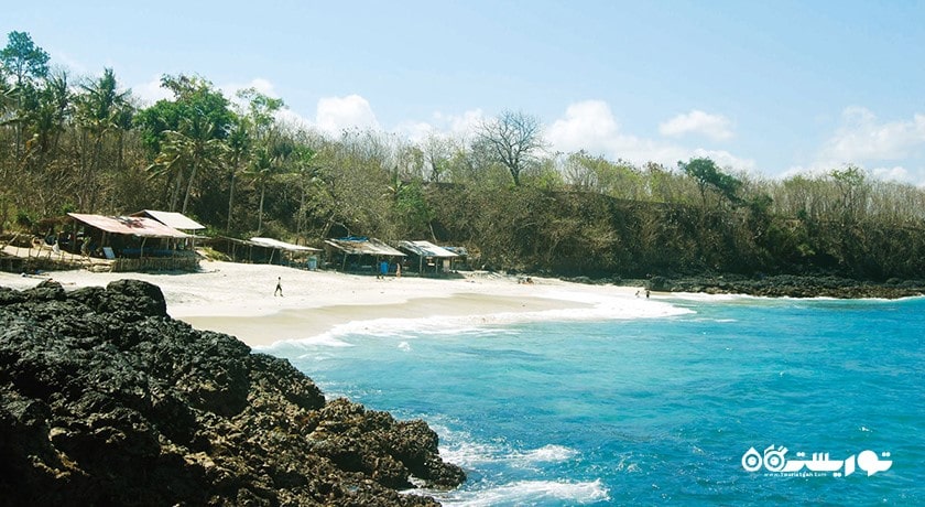 سرگرمی ساحل بیاس توگل در بالی شرقی شهر اندونزی کشور بالی