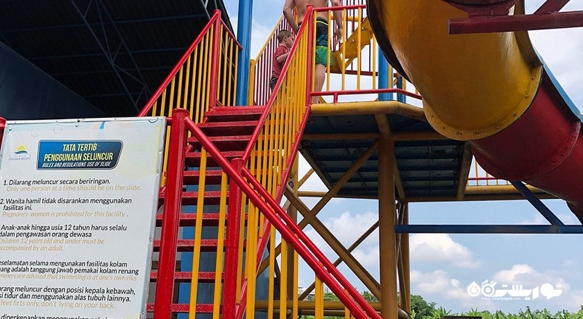 سرگرمی پارک آبی تامان سگارا مادو شهر اندونزی کشور بالی