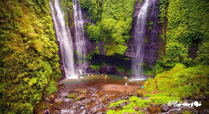  آبشار سکومپول شهر اندونزی کشور بالی