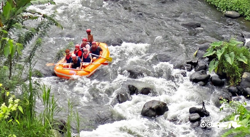 سرگرمی رفتینگ در بالی شهر اندونزی کشور بالی