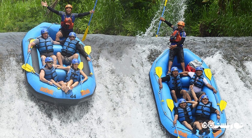 سرگرمی رفتینگ در بالی شهر اندونزی کشور بالی