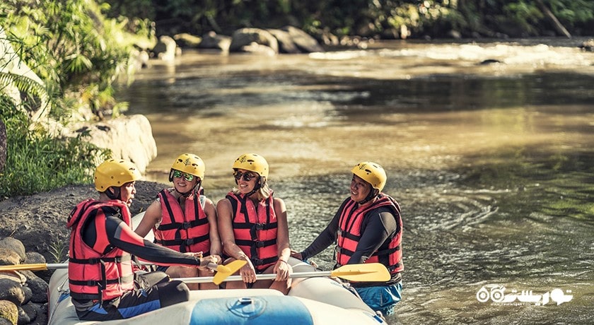 سرگرمی رفتینگ در بالی شهر اندونزی کشور بالی