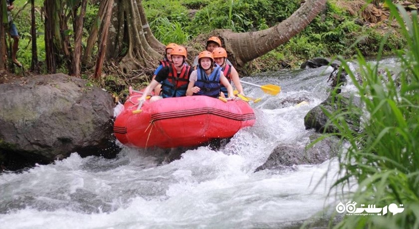 سرگرمی رفتینگ در بالی شهر اندونزی کشور بالی