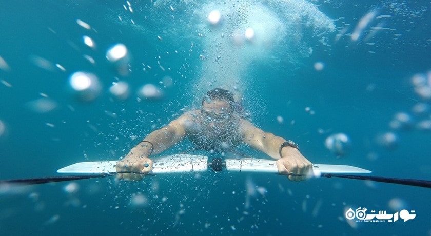 سرگرمی ساب وینگ در بالی شهر اندونزی کشور بالی