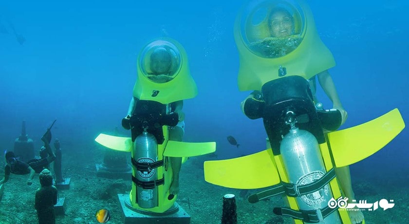 اسکوتر سواری دونفره زیر آب در بالی -  شهر بالی