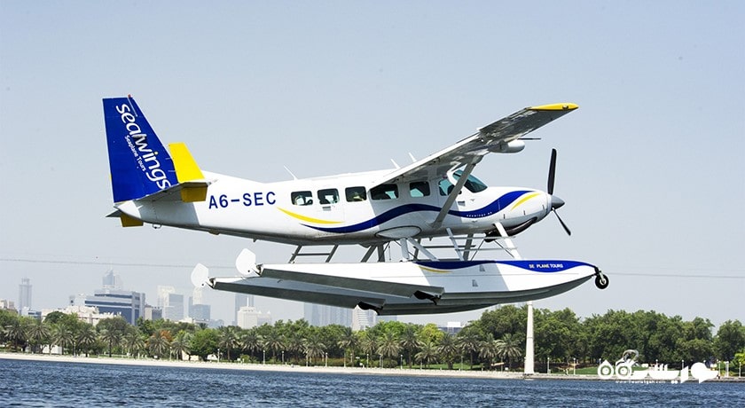 سرگرمی تور هواپیمای دریایی شهر امارات متحده عربی کشور ابوظبی