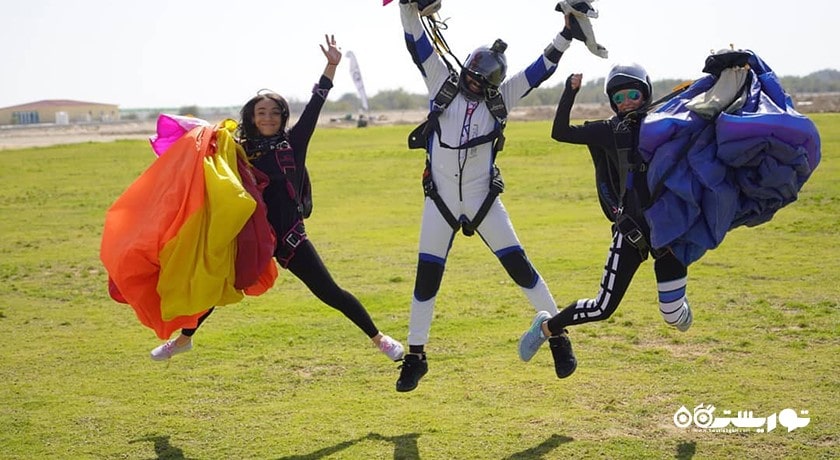 سرگرمی اسکای دایو ابوظبی شهر امارات متحده عربی کشور ابوظبی